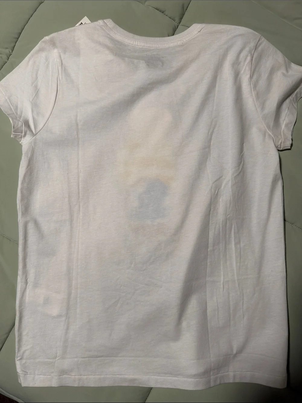 Polo by Ralph Lauren White Polo Bear Graphic Tee with Yellow & Navy Stripes - Picture 2 of 6